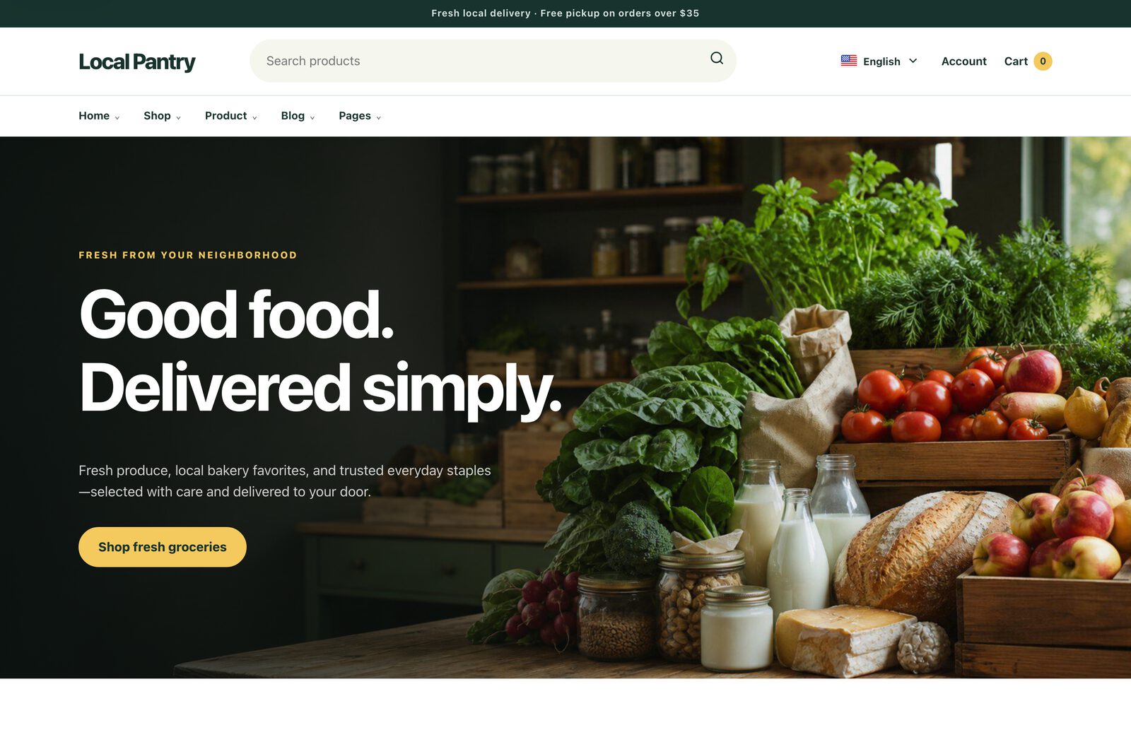 Grocery demo storefront