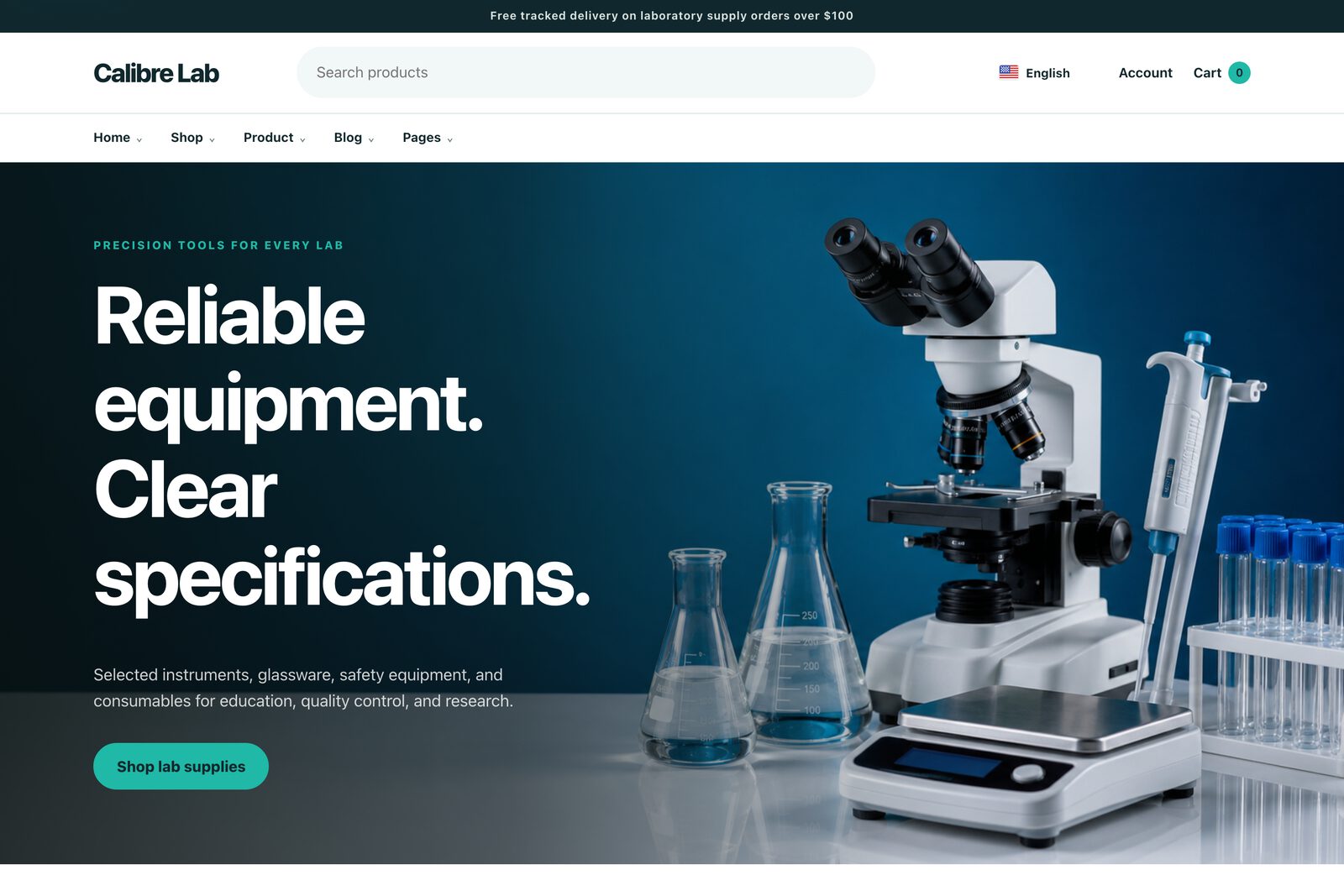 Laboratory demo storefront