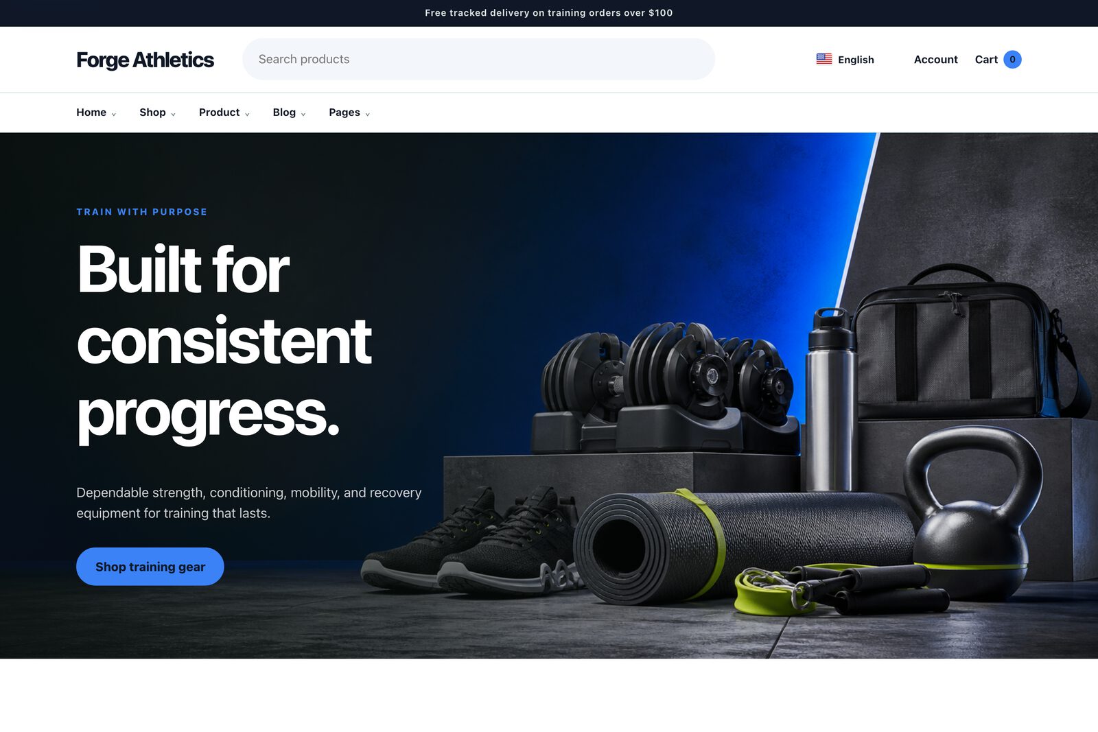 Sports demo storefront